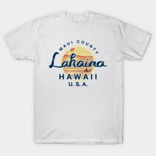 Hawaii Lahaina Maui Surfing T-Shirt